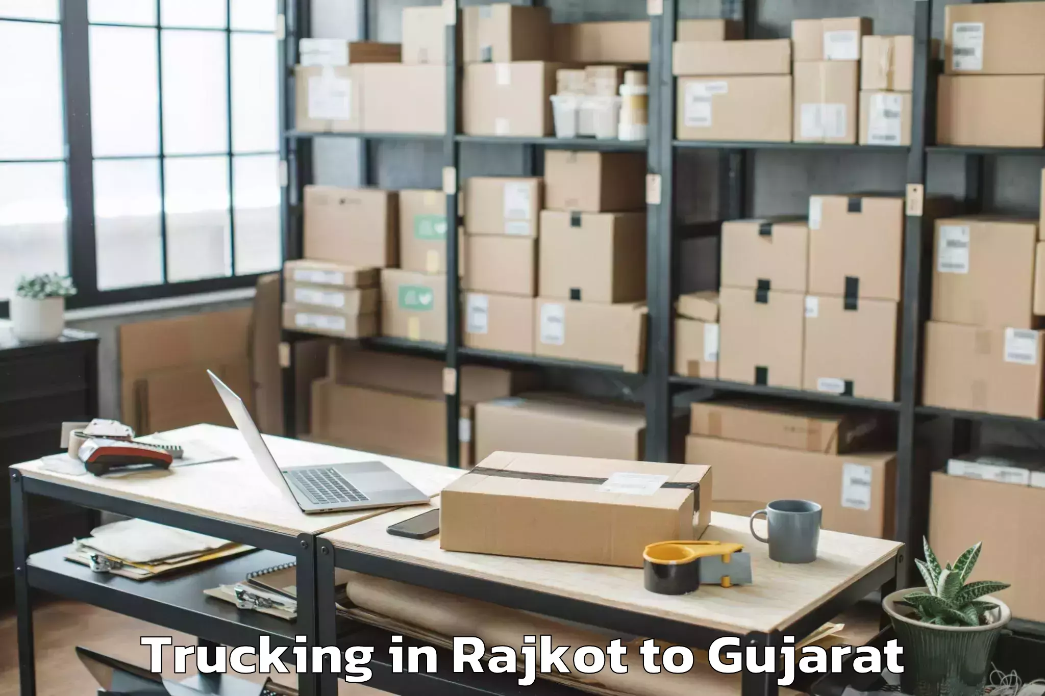 Quality Rajkot to Vansada Trucking